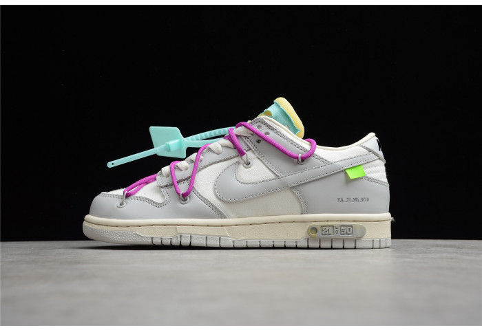 nike dunk low ow lot 21  dm1602-100
