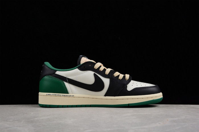aj1 st travis scott x air jordan 1 retro  low green black dm7866-128