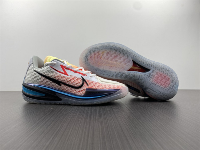 nike air zoom g.t. cut white black  blue cz0176-101