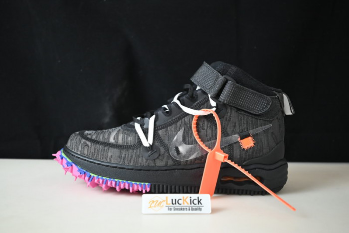 ow x nike air force 1 mid “black”  do6290-001