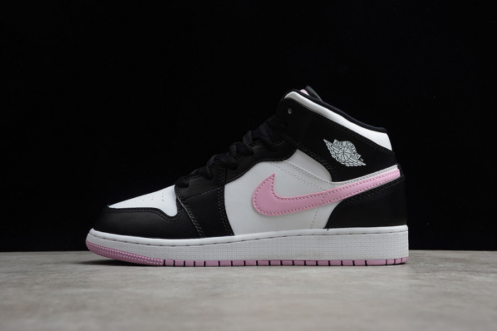 air jordan 1 mid gs ''white light arctic pink'' - 555112 103