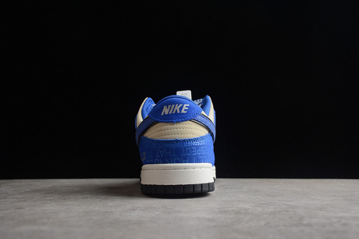 nike dunk low jackie robinson 75 yrs beige white royal blue  dy2203-400