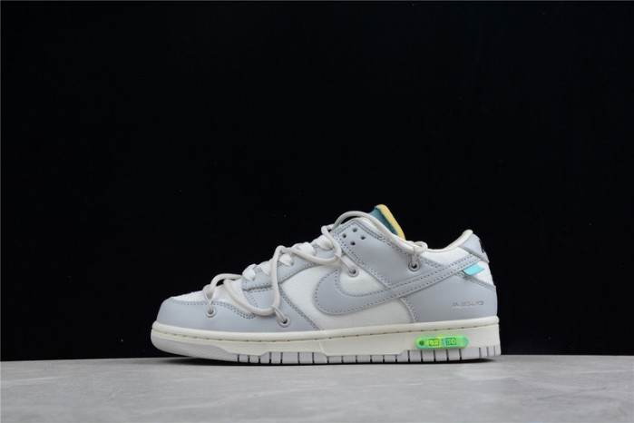 nike dunk low off-white lot 42- dm1602-117