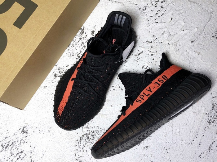 Y**zy boost 350 v2 core black red by9612
