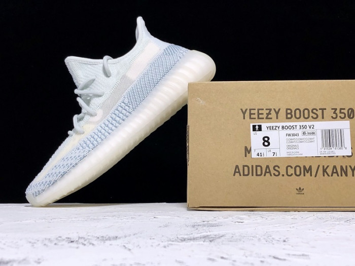 Y**zy boost 350 v2 cloud white (non-reflective) fw3043
