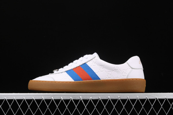 gc jbg leather and sued white