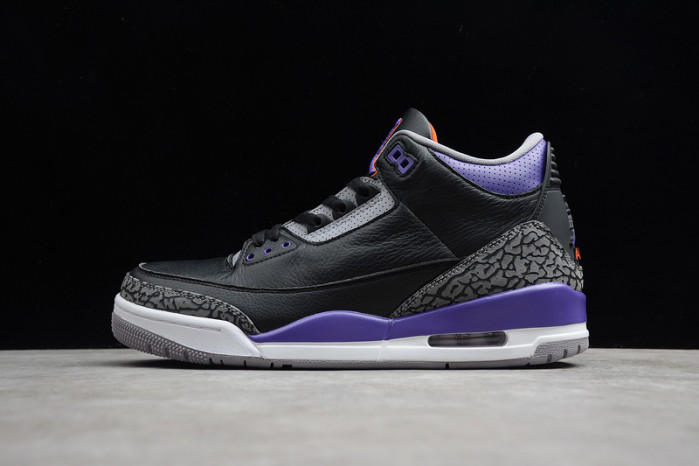 jordan 3 retro black court purple ct8532-050