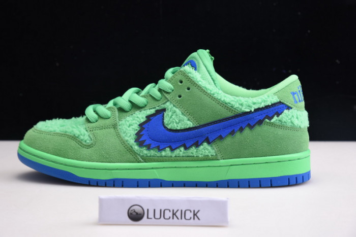 grateful dead x nike sb dunk low “green bear” cj5378-300