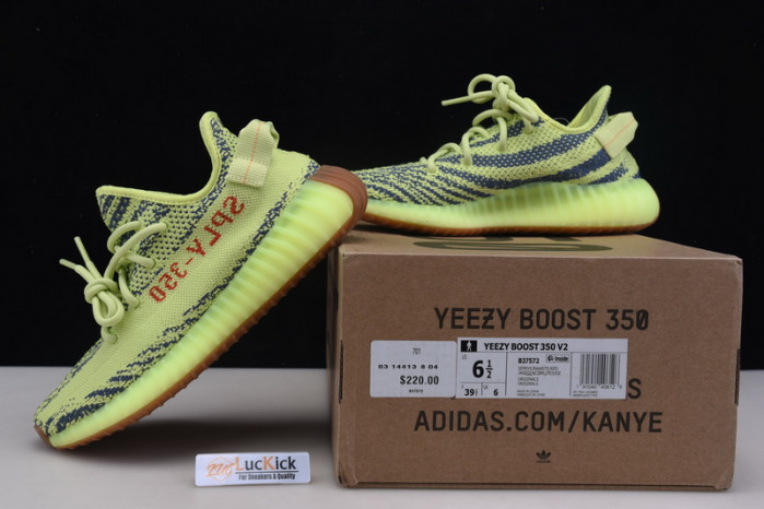 Y**zy boost 350 v2 semi frozen yellow b37572