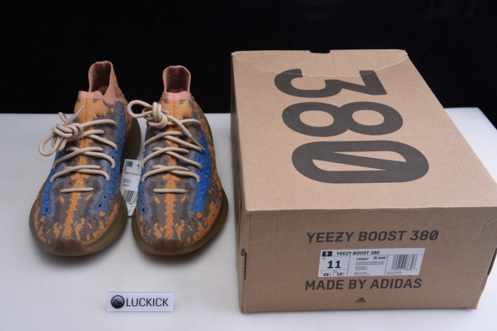 Y**zy boost 380 blue oat reflective fx9847