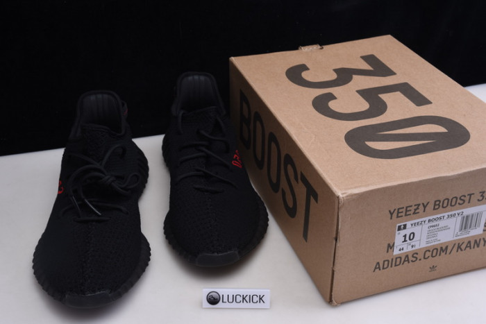 Y**zy boost 350 v2 black red cp9652