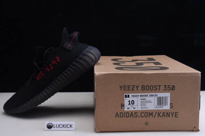 Y**zy boost 350 v2 black red cp9652