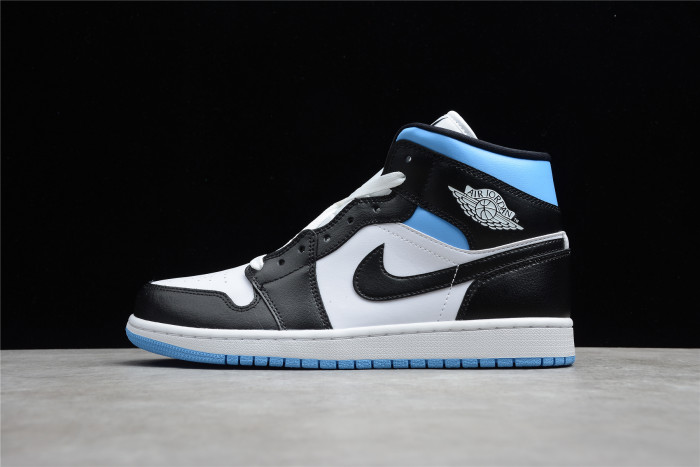 jordan 1 mid university black white (w) bq6472-102