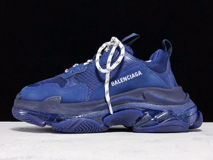 balenga triple s clear sole navy 541624w09o14107