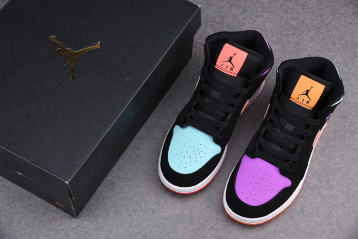 jordan 1 mid multi-color (gs)  554725-083