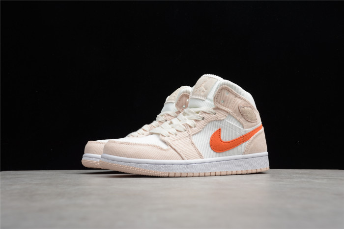 air jordan 1 mid corduroy womens  da8009-108