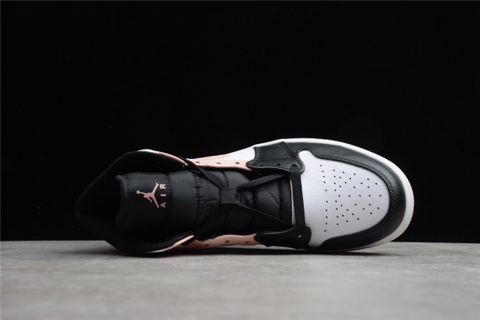 jordan 1 mid arctic orange black toe  554724-133