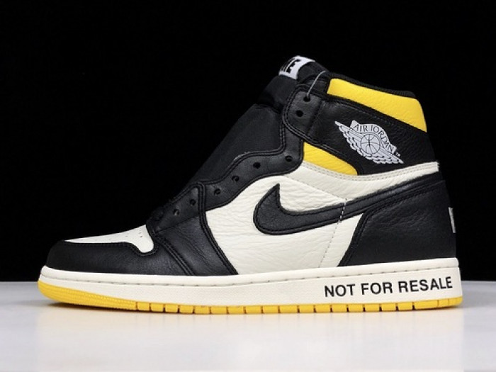 jordan 1 retro high "not for resale" varsity maize 861428-107