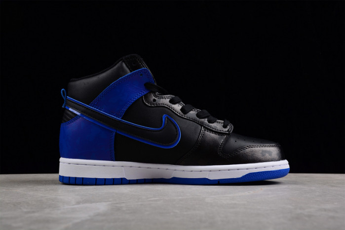 nike dunk high se camo black royal  dd3359-001