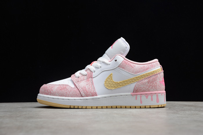 jordan 1 low paint drip (gs) cw7104-601