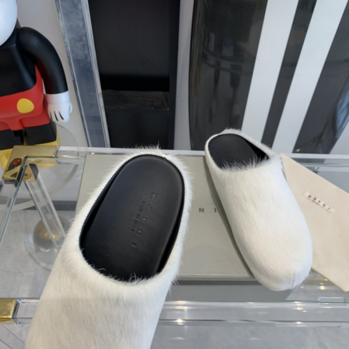 ma slide white fussbett sabot loafers   mar-007