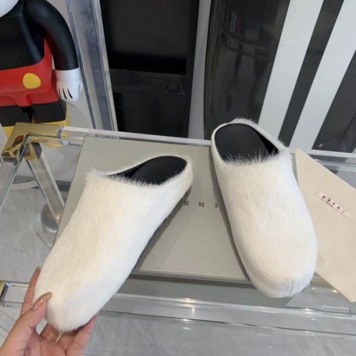ma slide white fussbett sabot loafers   mar-007