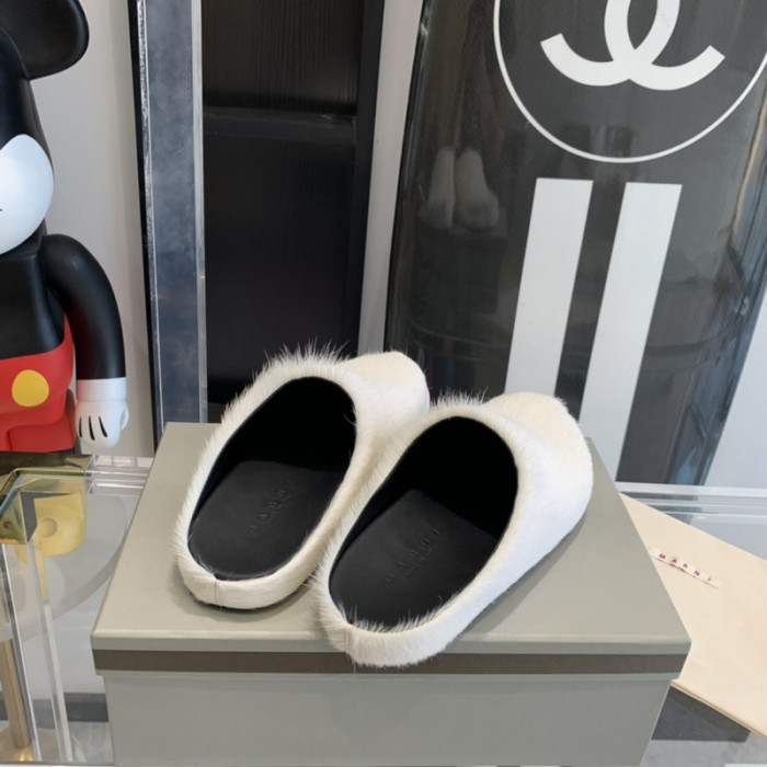 ma slide white fussbett sabot loafers   mar-007