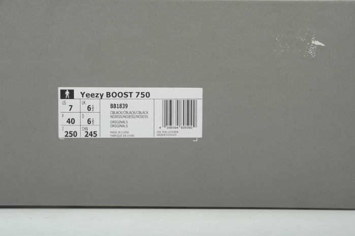 Y**zy boost 750 triple black cblack bb1839